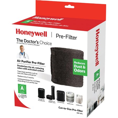 Honeywell Air Purifier Pre-Filter, Cut-to-Size, 15-1/2"x1/10"x47", BK HWLHRFAP1V1